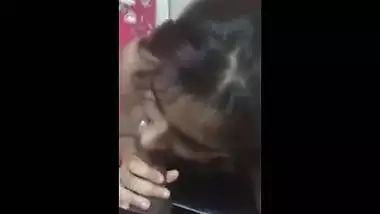 Indian blue film of a legal age teenager giving a wonderful blowjob and getting cum on face