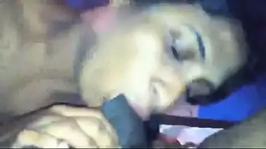 Indian maid blowjob to owner’s black cock mms