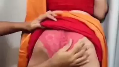 Man squeezes his big ass Bhabhi’s butt and boobs