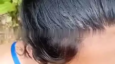 Outdoor HD desi porn of a sexy girl fucking in bushes