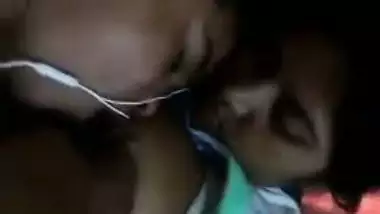 Sweet Desi girl feeding her XXX juicy boobs to her colleague MMS