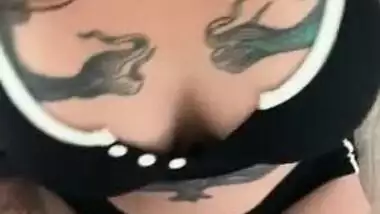 Hotwife gives bull a handjob and gets cum all over her shorts