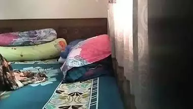 Lovers quick fucking caught by friend in his room