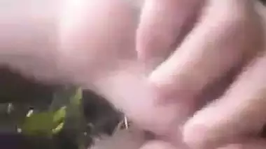 The poor guy bangs a hot desi lady outdoors in the blue film