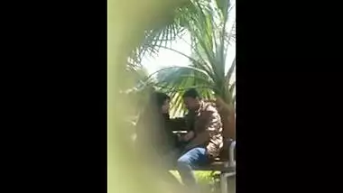Muslim bhabhi’s desi outdoor blowjob