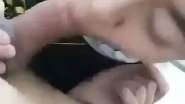 A beautiful girl sucks a rich guy’s hard dick in Nepali sex