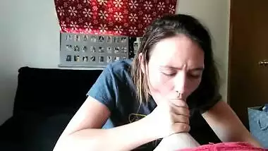 Sexy teen, pretty face sucks cock and gets cumshot. Perfect ass cute girl