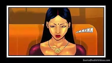 Desi Savita Bhabhi has boobs kissed by Devar in this comic XXX video
