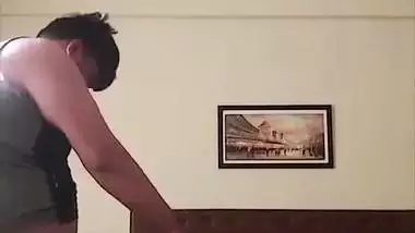 Slim Mumbai girl in doggy fucking with boyfriend
