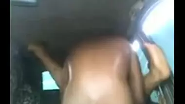 Hardcore outdoor sex scandal of big boobs maid with owner