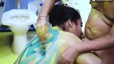 Colorful Hardcore Sex With Bbw Bhabhi In The Bathroom And Sofa ( Hindi Audio )