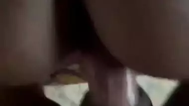 BF bangs his GF’s pussy in the doggy style