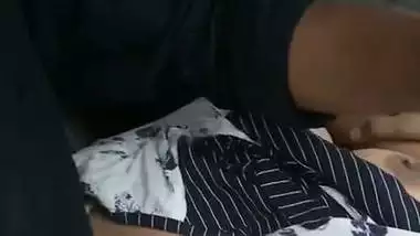 GF boob press and nipple roll in car by boyfriend