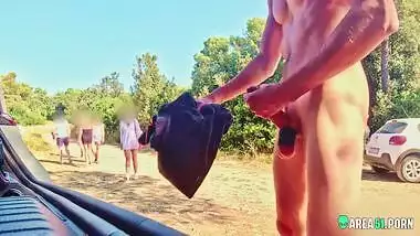 Beach adventure in Kerala, Desi cock exposed to white woman's and nasty handjob
