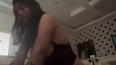 Big boob sexy girl rides like a whore on lover’s dick