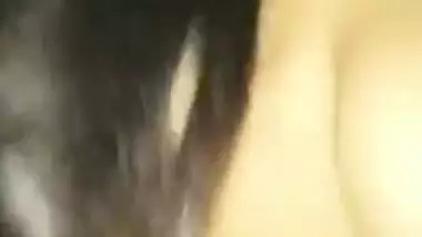 Cute bhabhi sucking penis and rides hard with condom on