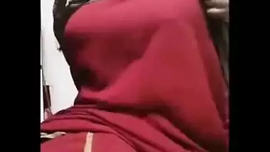In this sex clip Desi hottie flashes juicy XXX melons while smoking