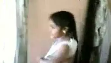 India girl with her bf in hotel