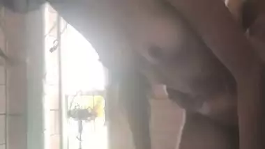 Slim Indian girlfriend standing fucking hot xxx