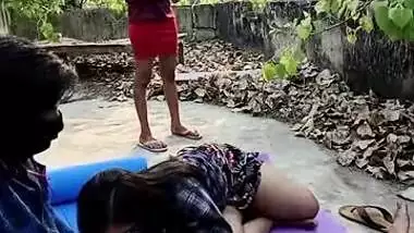 My GF shares me with her widow-sister she suck my dick outdoor, Desi MMS sex