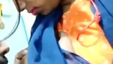 Desi chick's nipples are so sexy that mustachioed buddy kisses them