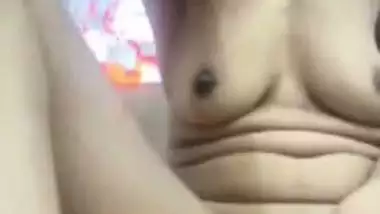 Ex-girlfriend dildo fucking horny pussy on video call