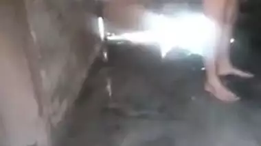 Woman takes a shower before amateur sex and Desi husband films her