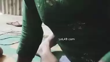 Village wife erotic blowjob and sex with husband