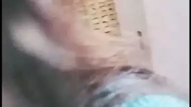 Beautiful wife shows boobs on video call to ex-lover