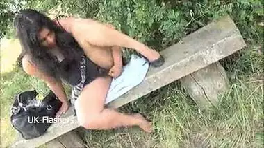 Indian amateur Kikis public nudity and outdoor masturbation of chubby oriental f