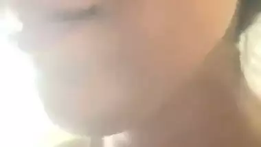 Girlfriend nude romance and boob sucking by lover