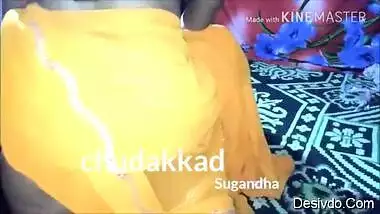 Hot mature wife Sugandha hard fucking by neighbour in yellow saree Part 2