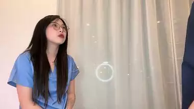 Creepy Doctor Convinces Young Asian Medical Intern to Fuck to Get Ahead