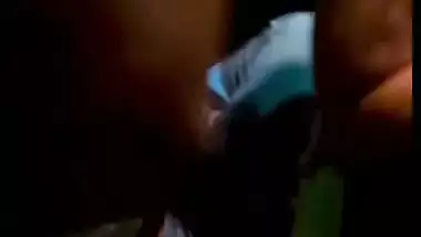 Outdoor sex of a guy sucking a girl’s boobs in a car