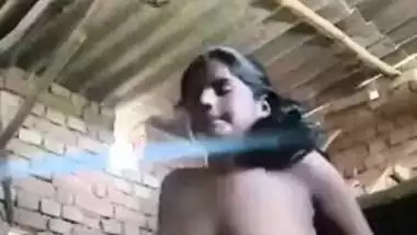 Pretty Indian girl takes clothes off and poses naked in front of cam