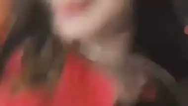 Gorgeous girlfriend white boobs showing to boyfriend