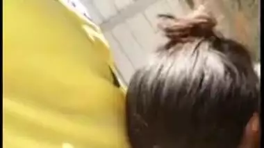 Stupid indian wife sucking dick outdor like a whore, Desi mms online