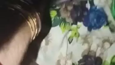 Horny naughty Desi girl exposes breast on camera with XXX lover in bed