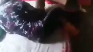 Teen Bangladeshi slut hikes up dress to take Desi XXX dick into cunt