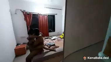 Indian romantic sex on the corner of a bed