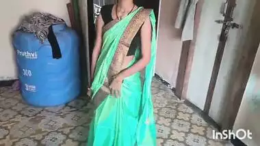 My village bhabhi Shivani in green saree.