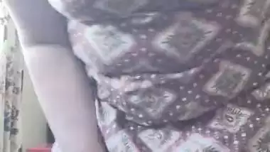 Indian aunty vacuuming