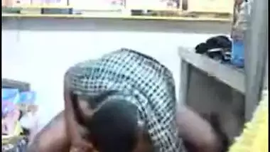 Pron video of a desi girl fucking her boss in the grocery shop