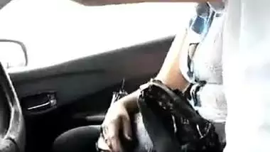 Driver pulls cock out hoping to involve the Desi girl in porn action