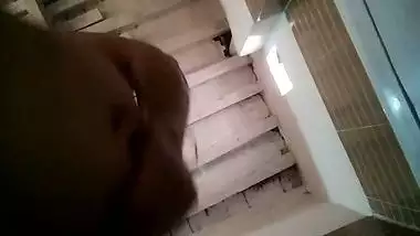 Shameless desi girl spreading ass in bath