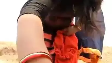 One of the best outdoor sex MMS videos of two lesbian sluts